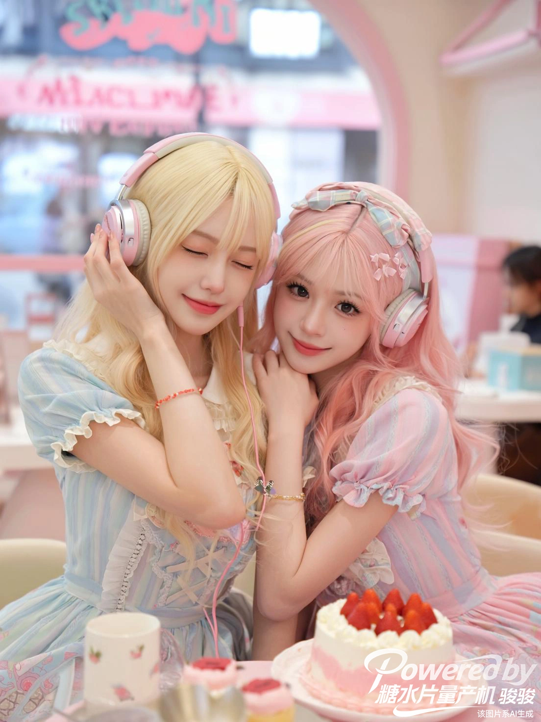 夜色游园，她执一捧流光花火