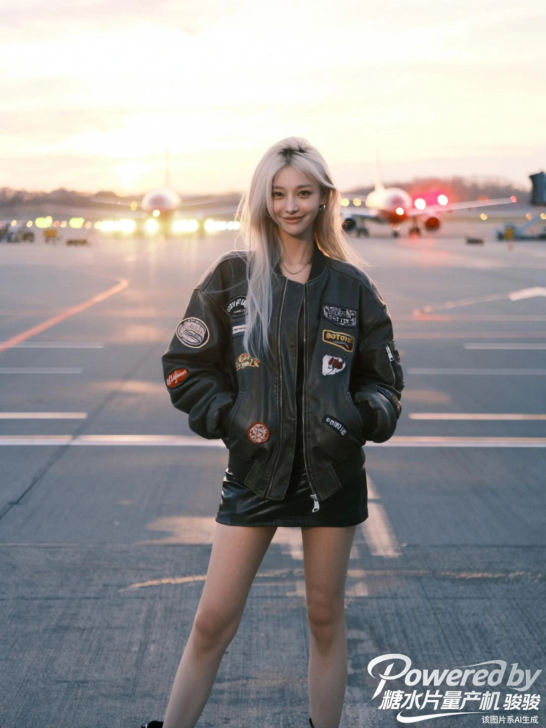 落樱如诗，一袂白衣胜雪，一袭玄衣似墨