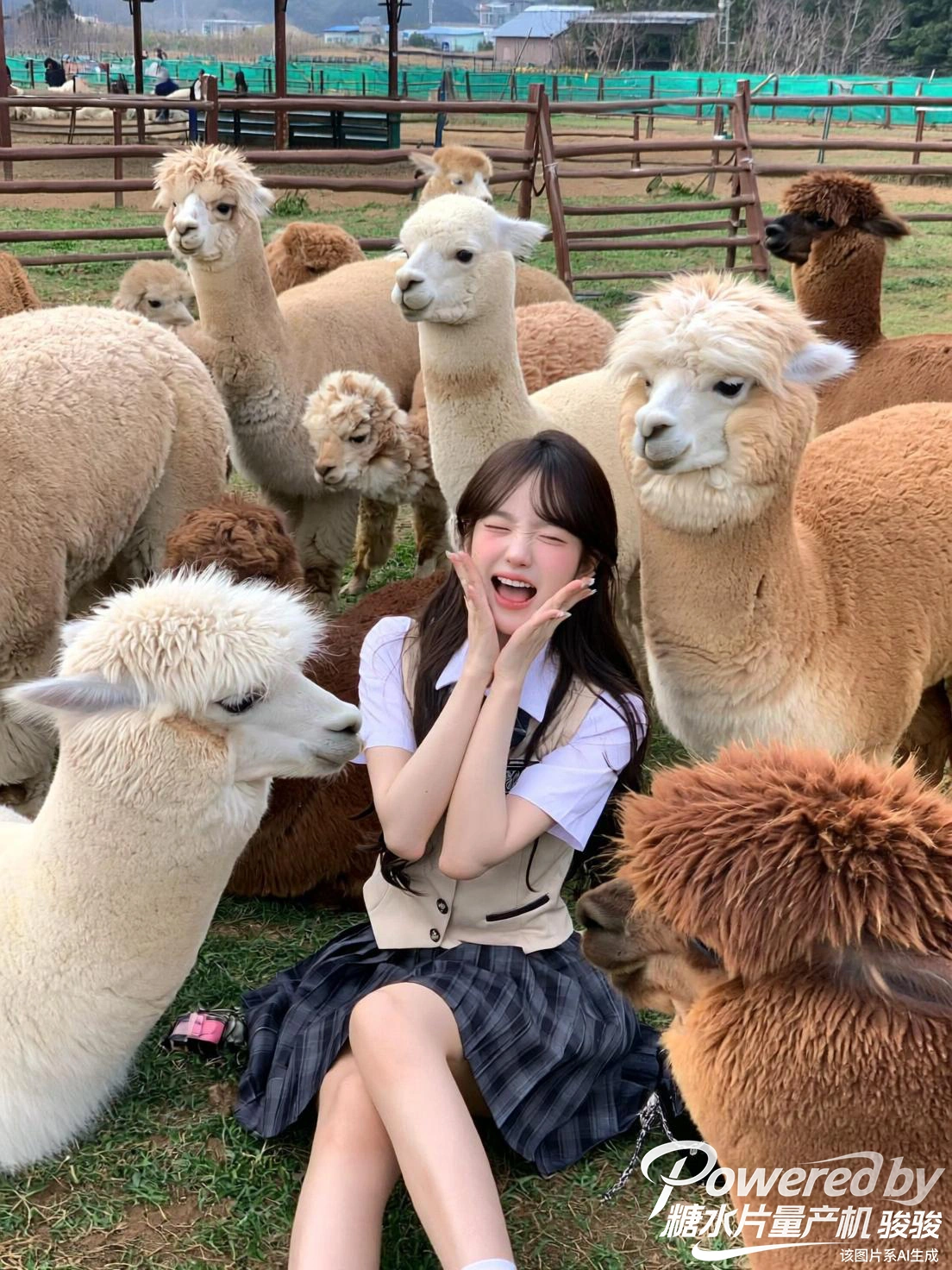 深夜便利店的暖光里，杯面的热气模糊了霓虹