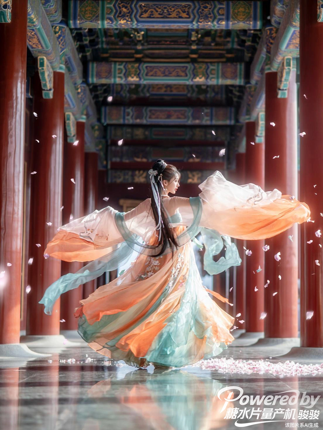 朱廊落雪，裙袂惊鸿