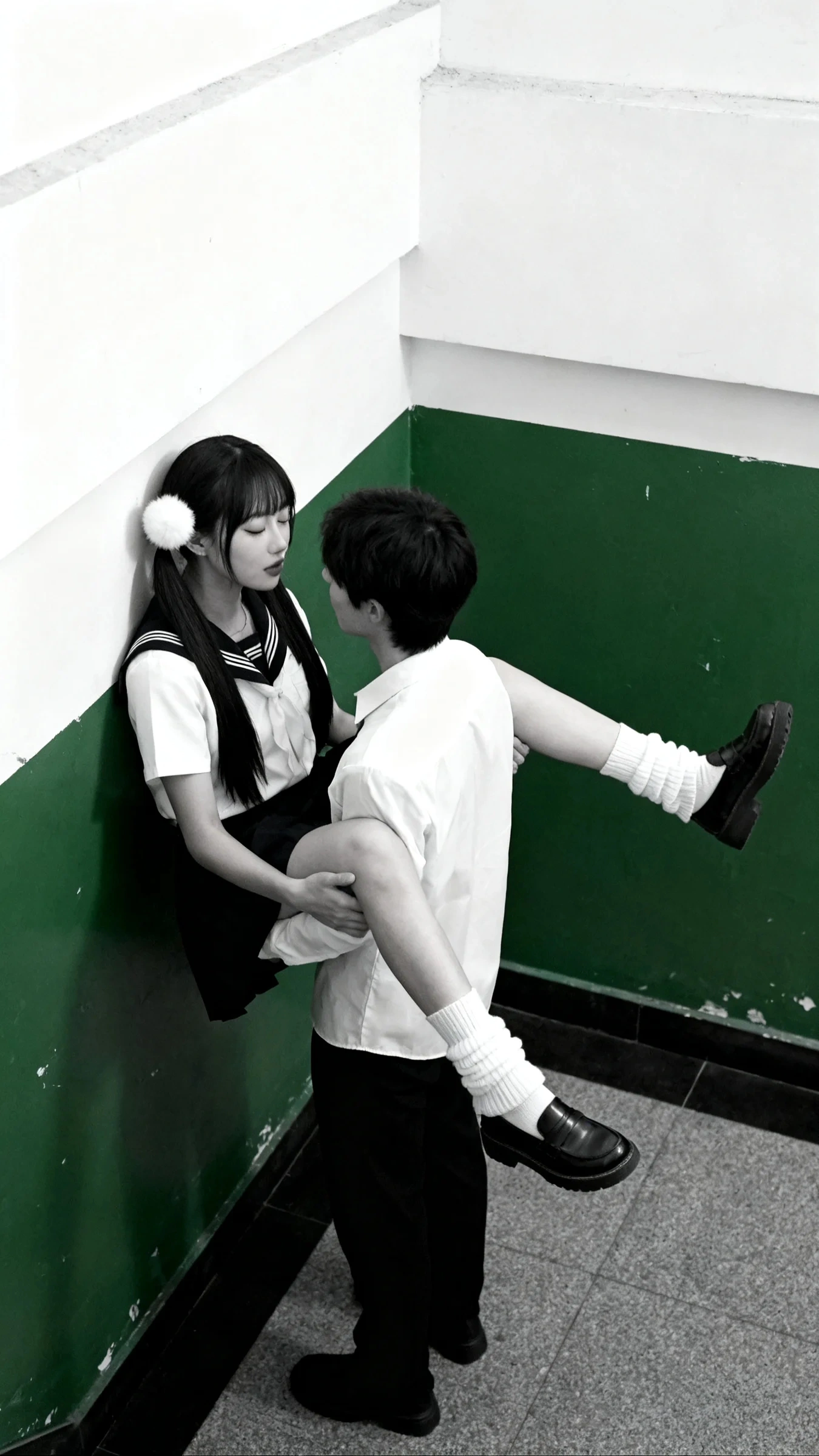 日式校园青春荒诞喜剧，特别动作提示词