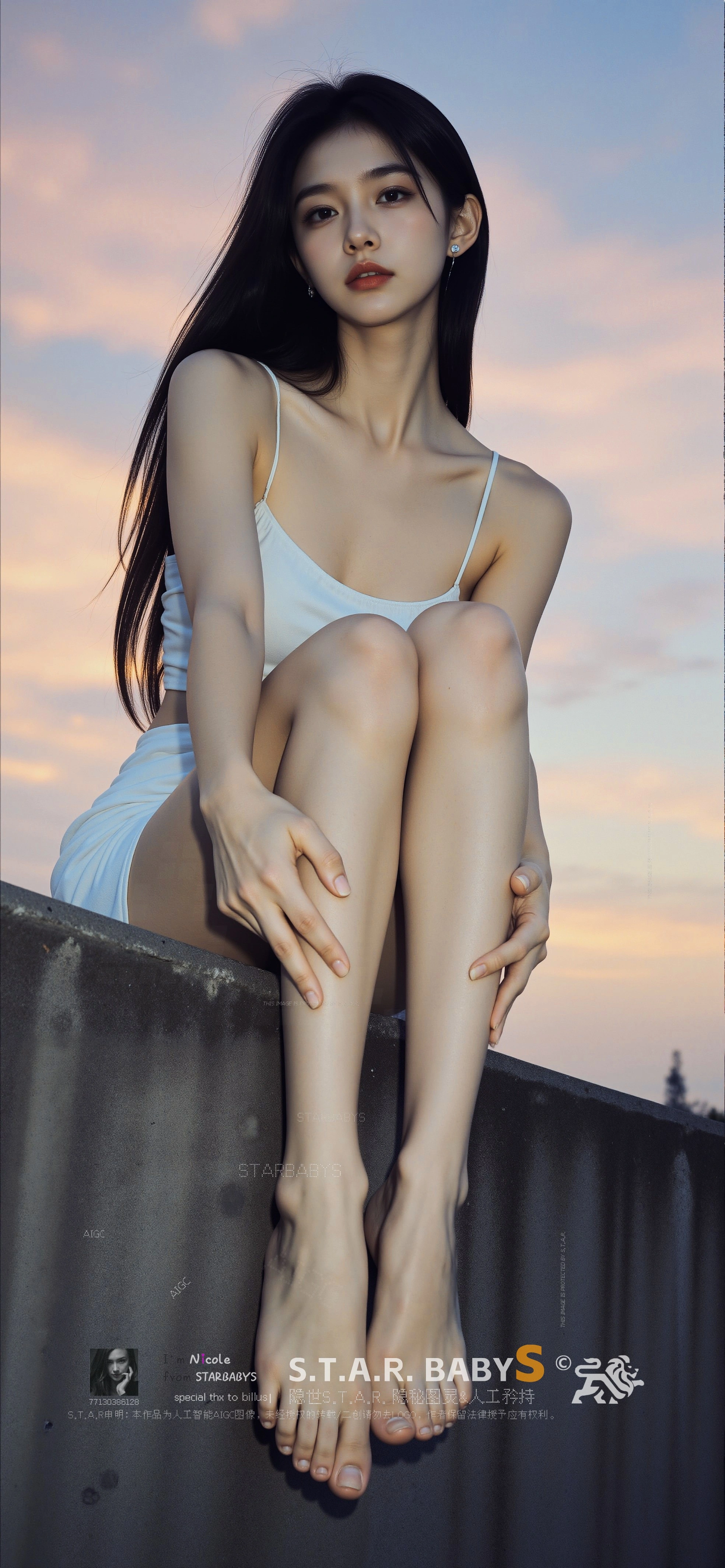 妮可吊带衫若干