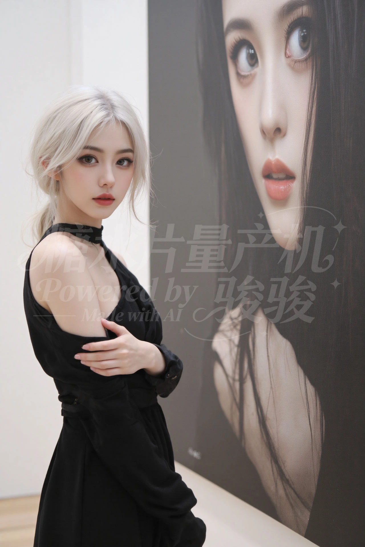 白吊带的随性与草木的清新揉在一起，活成了森系潮流里的自然缪斯