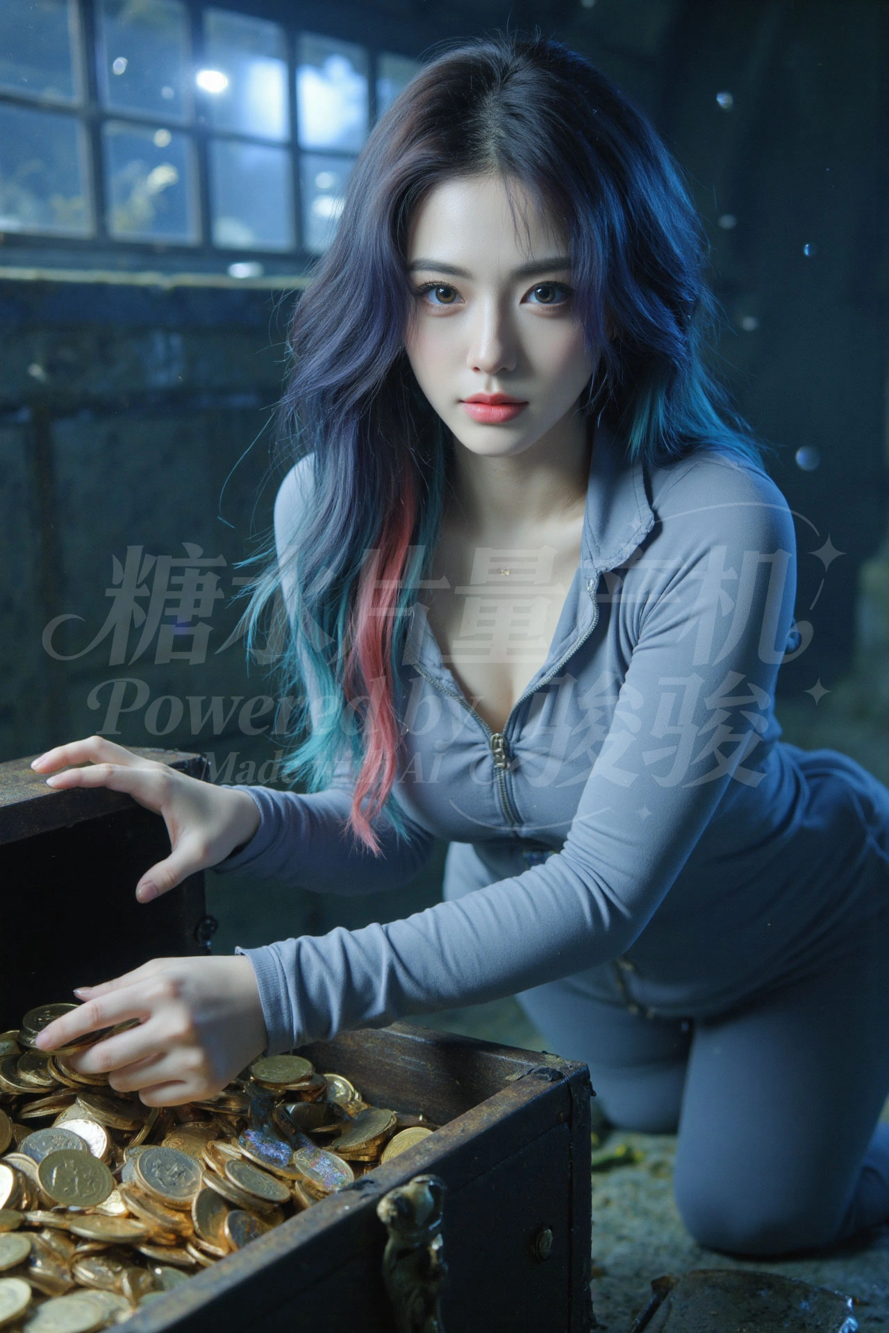 壁炉暖光下，拥猫捧书