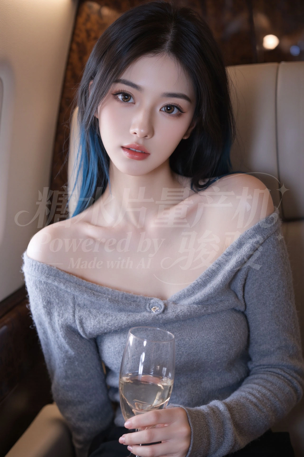 把高空的奢享与少女的随性，酿成了云端的优雅诗章
