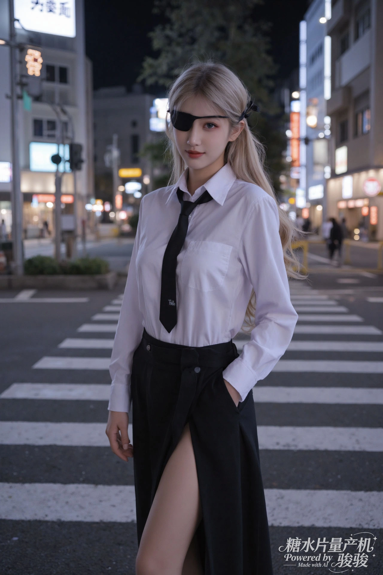 夜街飒爽，制服冷艳，单眼魅惑，都市潮酷