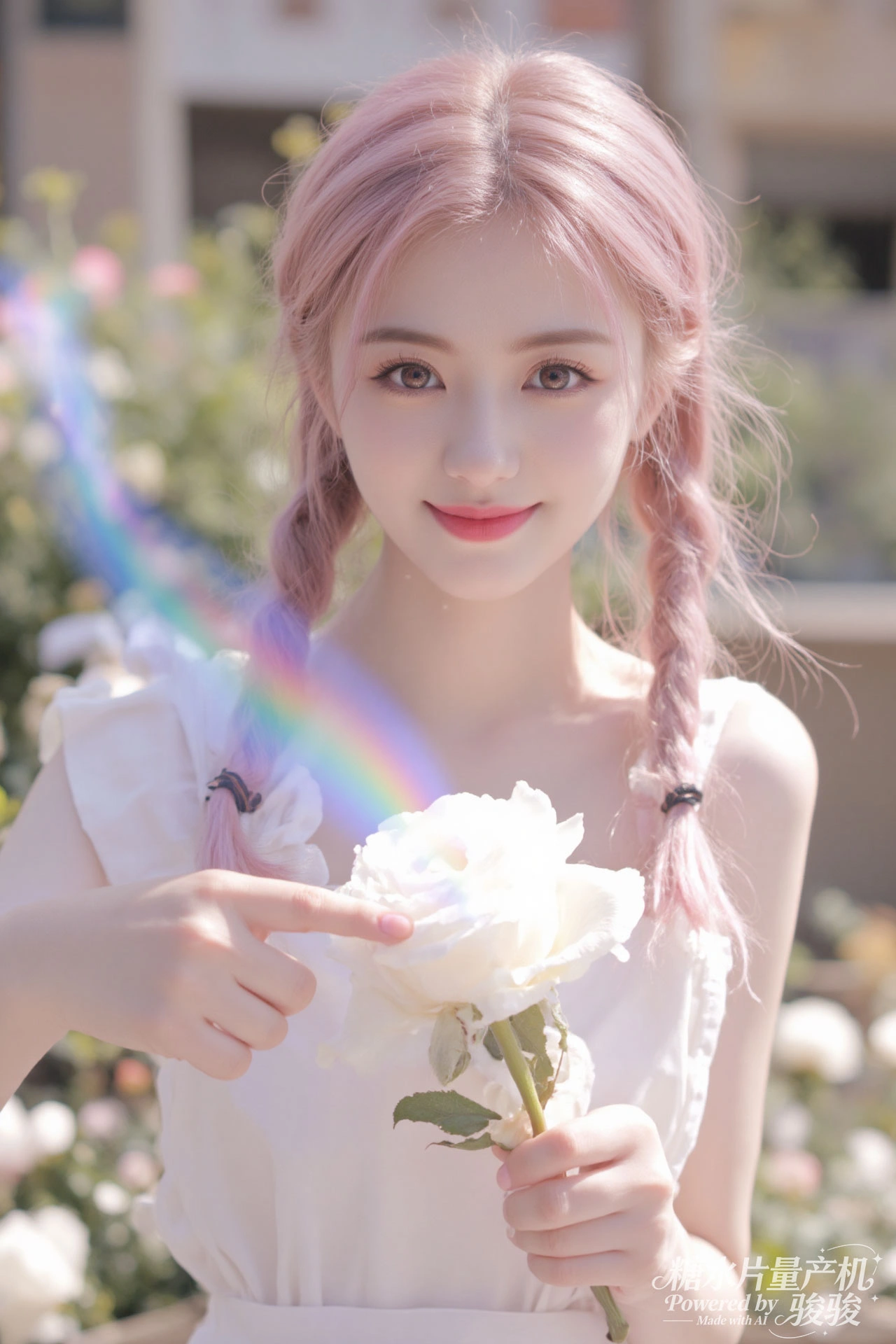 粉发娇俏，黑发白皙，星火璀璨，闺蜜情甜