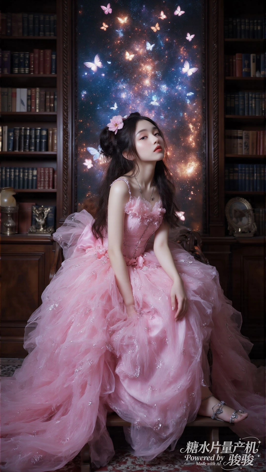 白裙空灵，花灯璀璨，花田幽蓝，仙女迷情