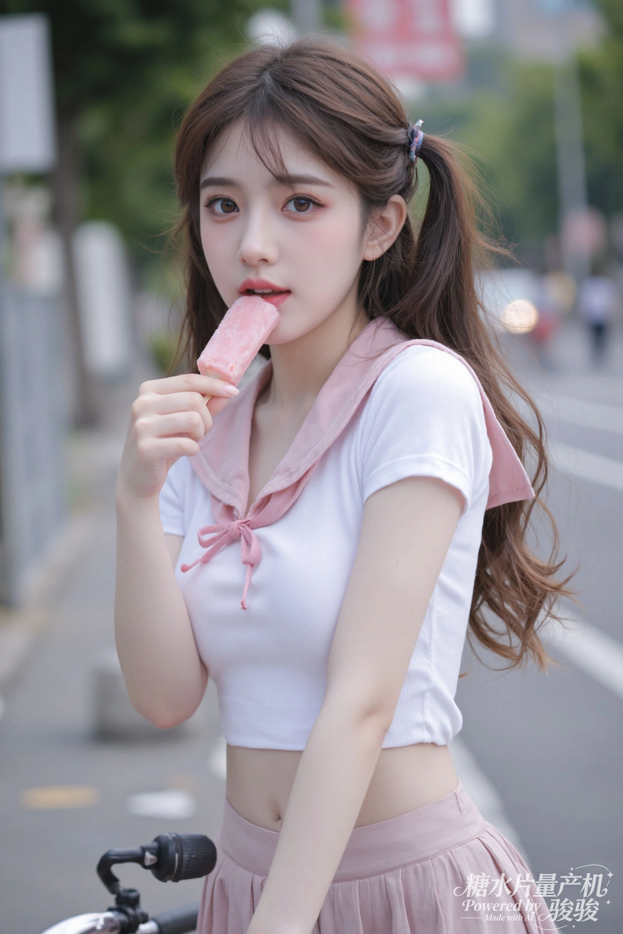 水帘灵动，水境幽谧，肌肤清透，浴女魅惑