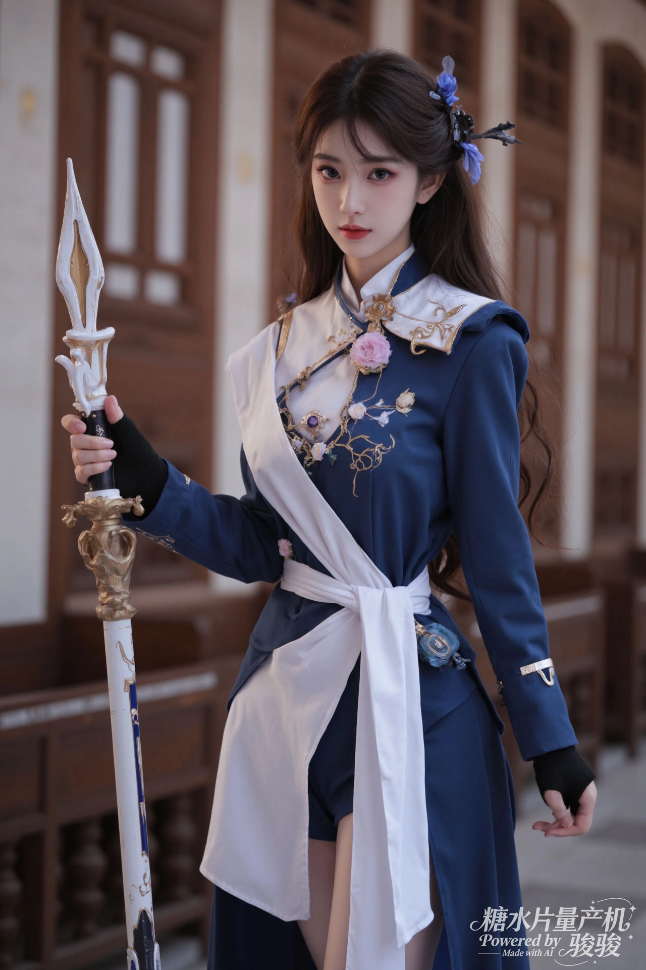 水帘灵动，水境幽谧，肌肤清透，浴女魅惑