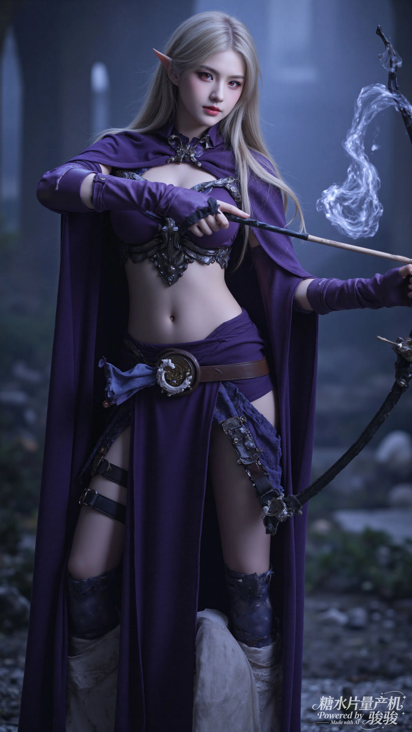 水帘灵动，水境幽谧，肌肤清透，浴女魅惑