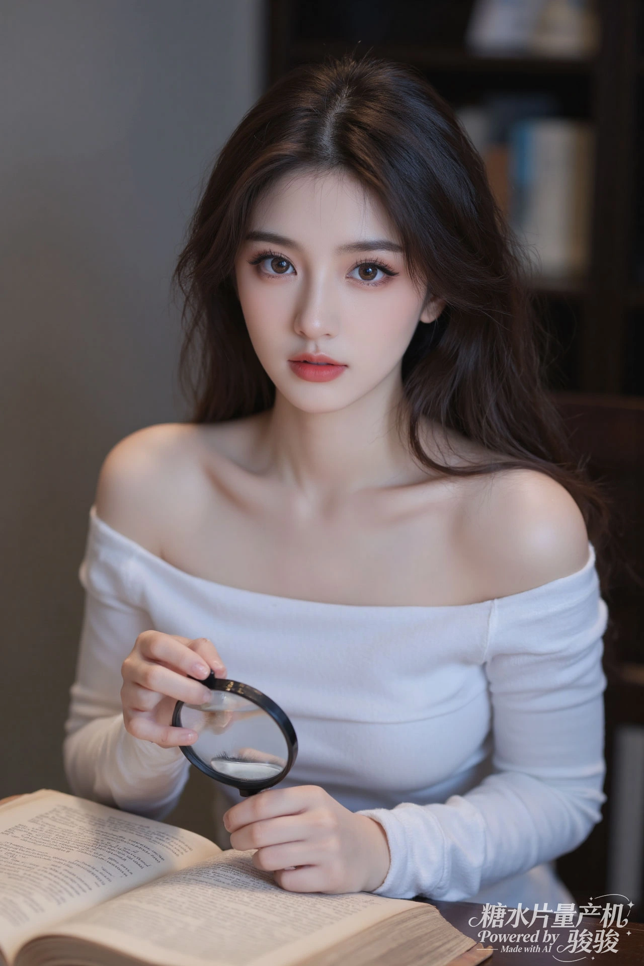 水帘灵动，水境幽谧，肌肤清透，浴女魅惑