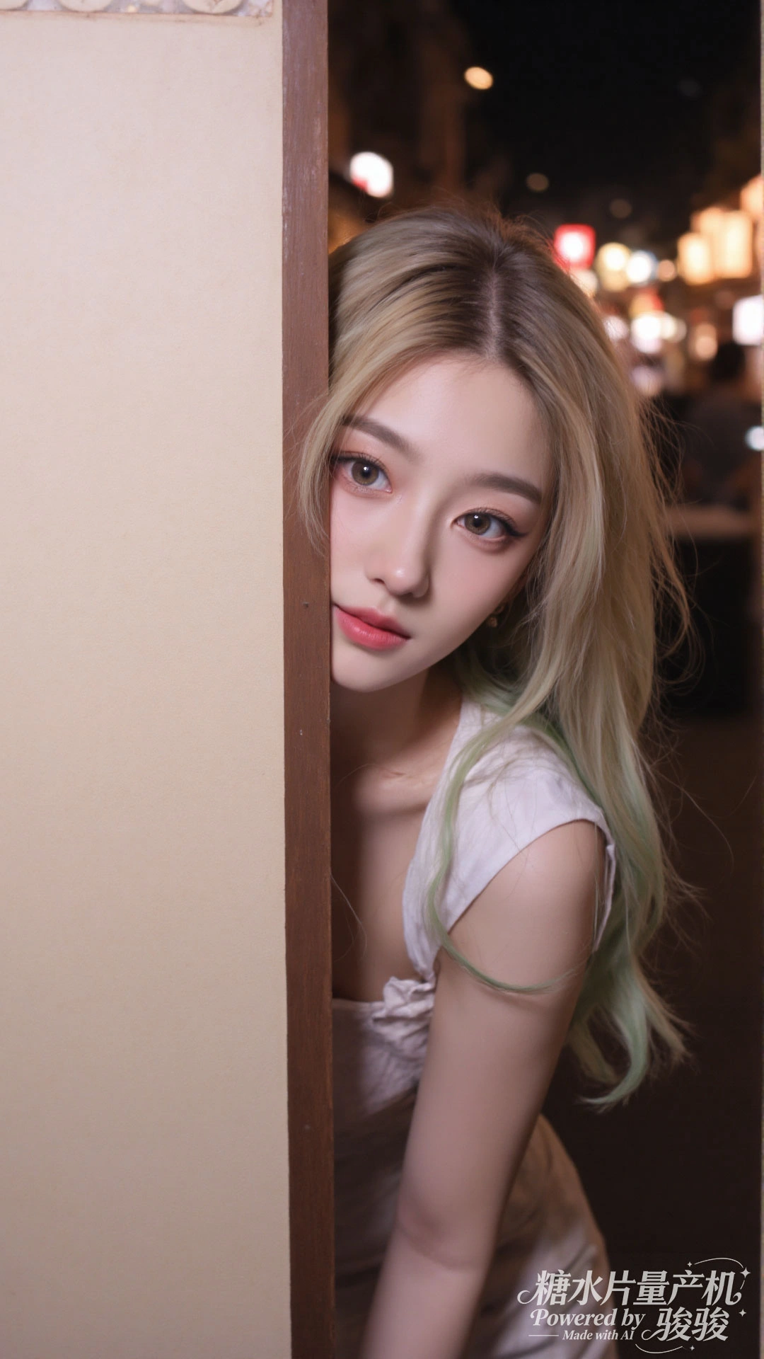 水帘灵动，水境幽谧，肌肤清透，浴女魅惑