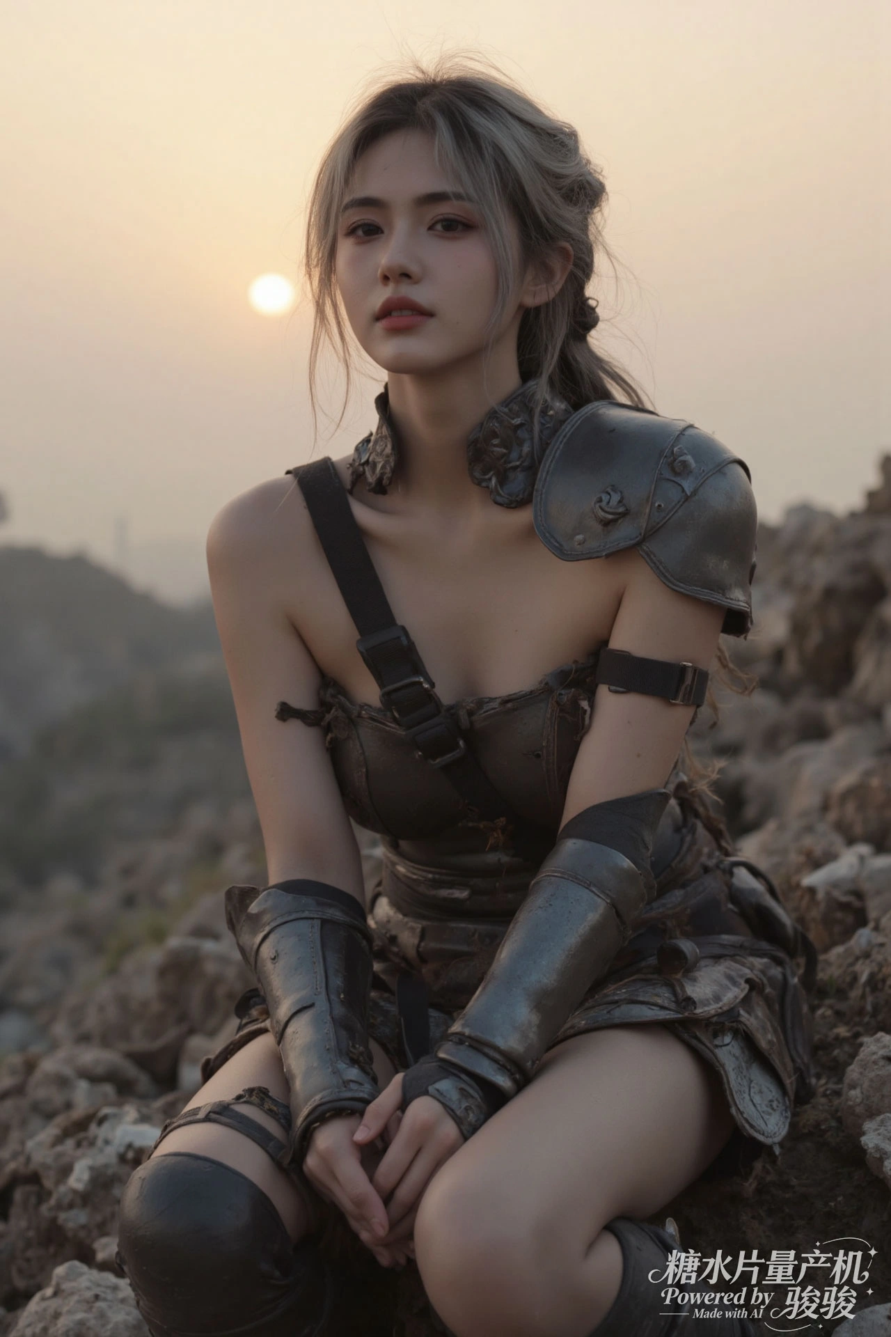 蓝发魅惑，夜城璀璨，穿搭大胆，都市尤物