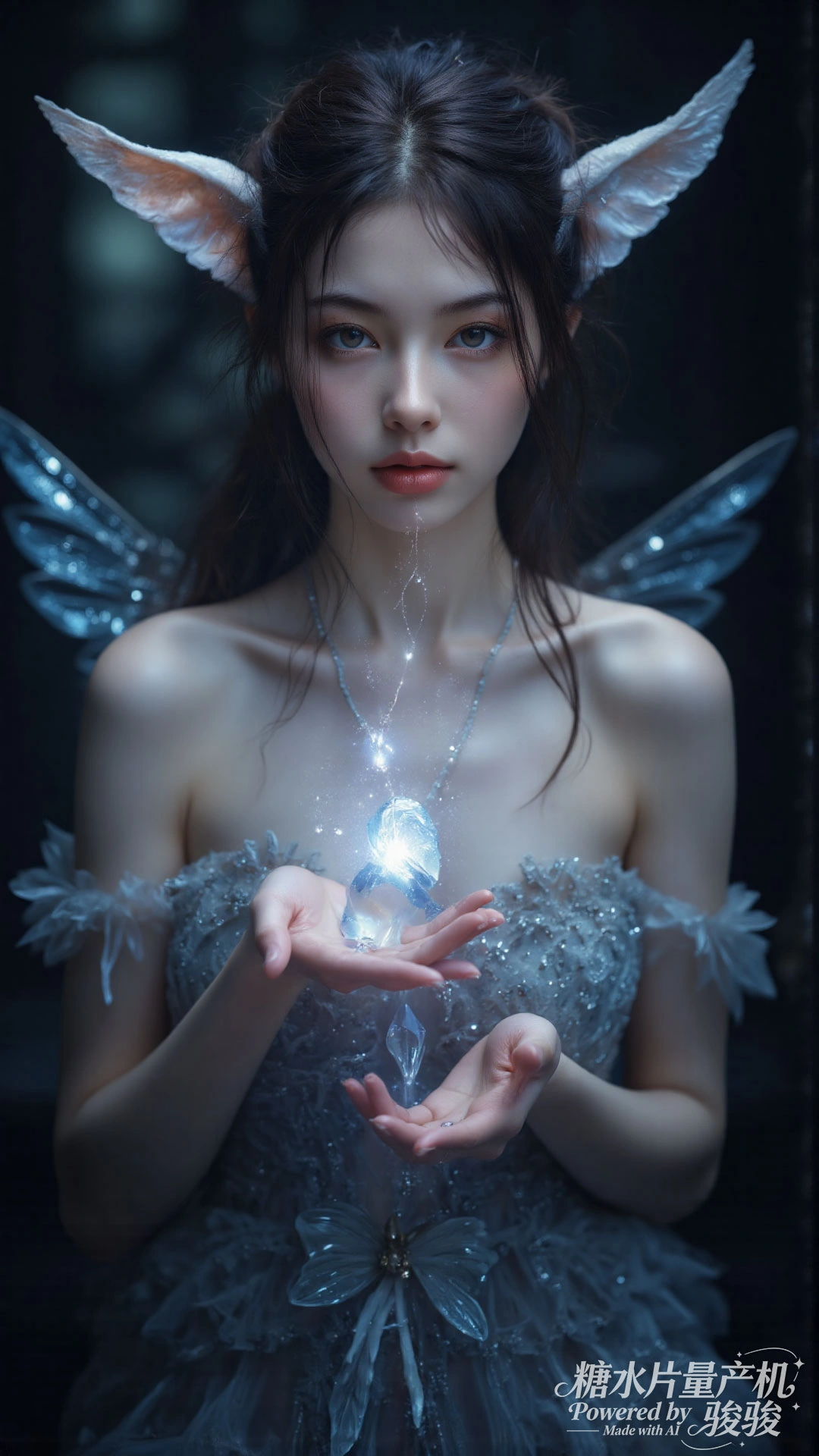 蓝发魅惑，夜城璀璨，穿搭大胆，都市尤物