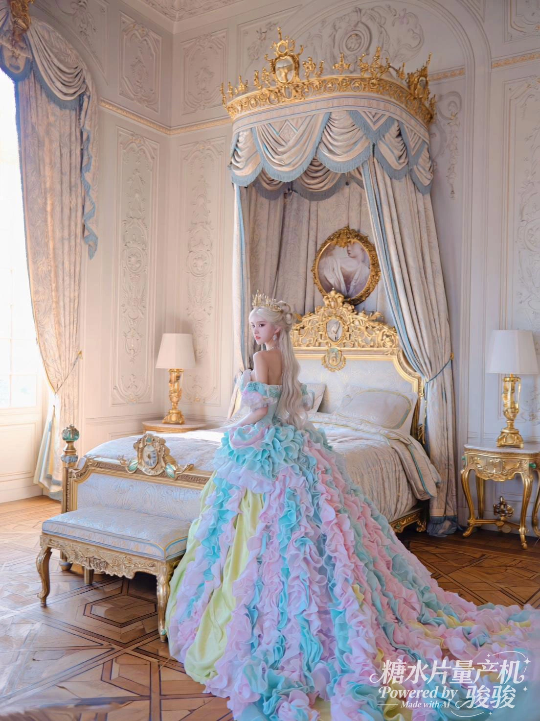 洛可可奢，彩裙梦幻；宫廷绮境，公主灵韵