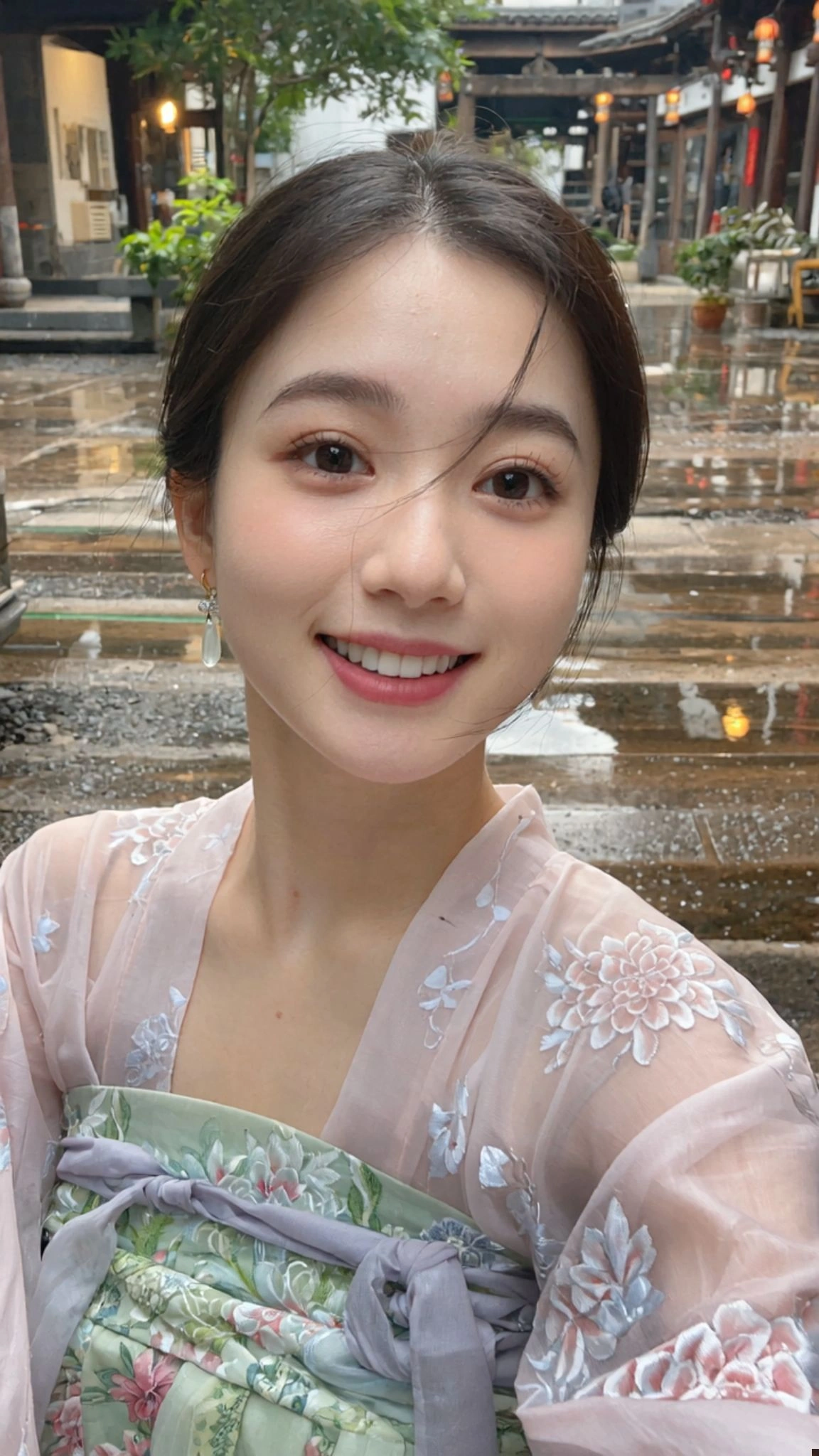 写实古风自拍,告别网红脸, 提升人物精细度