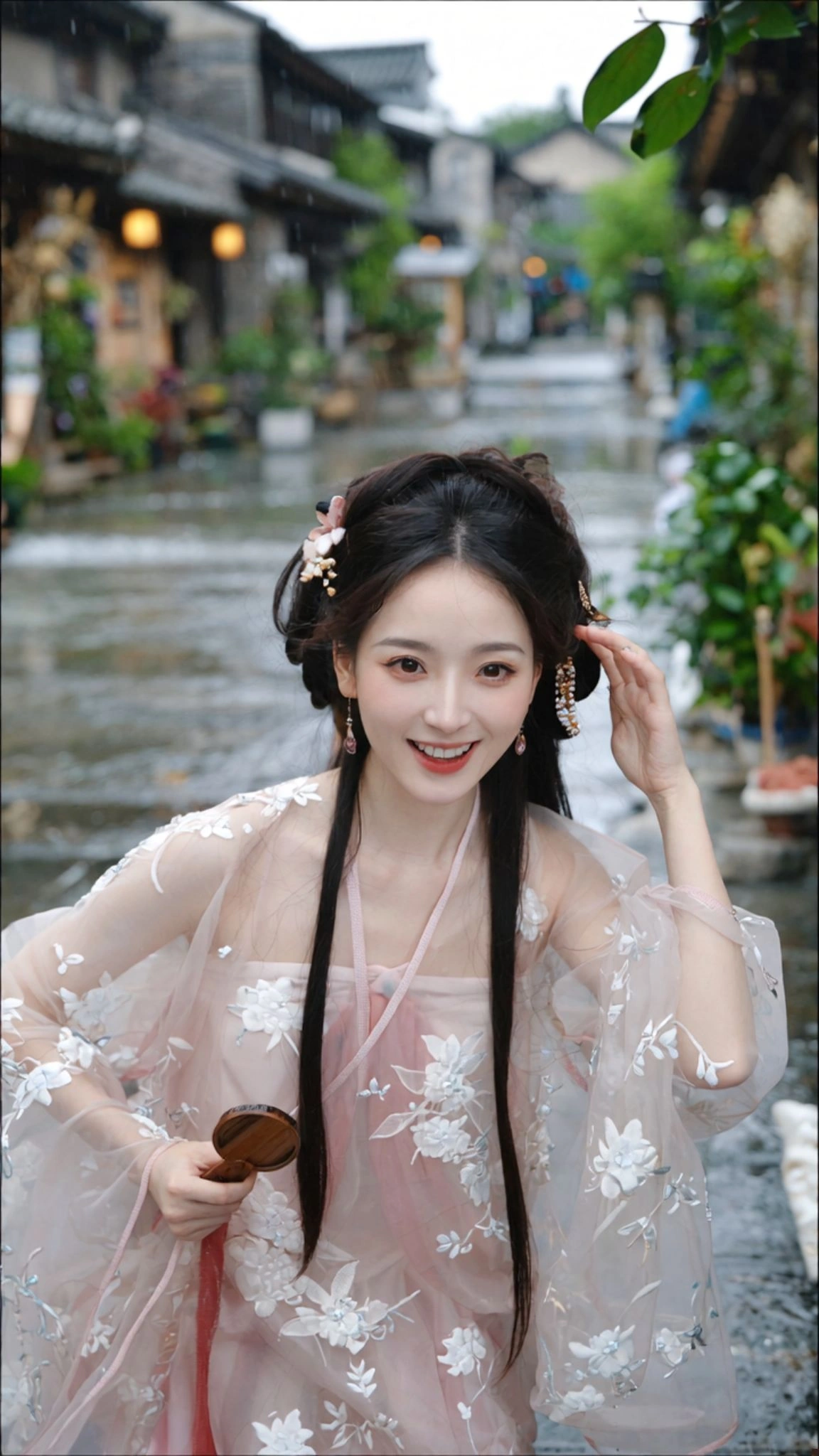 写实古风自拍,告别网红脸, 提升人物精细度