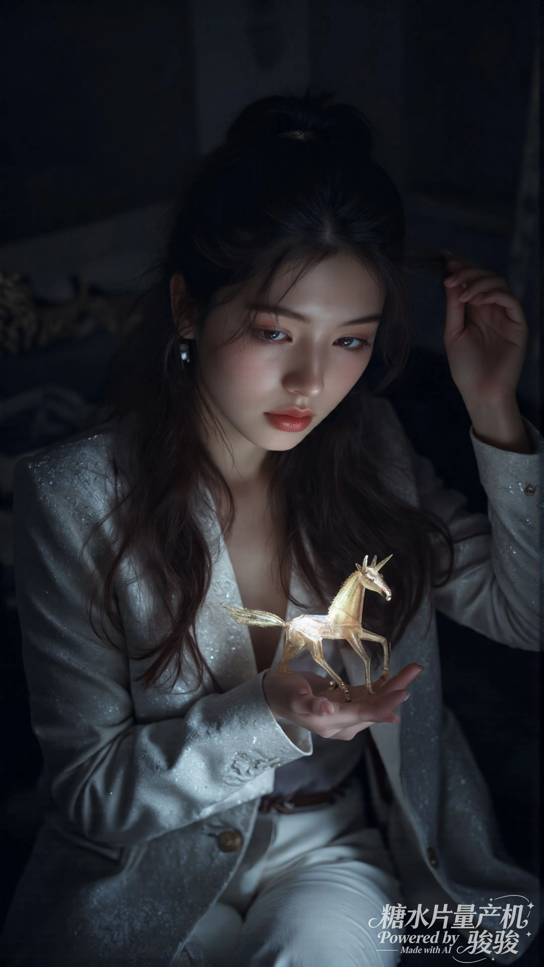 雪泉幽境，素肌凝霜