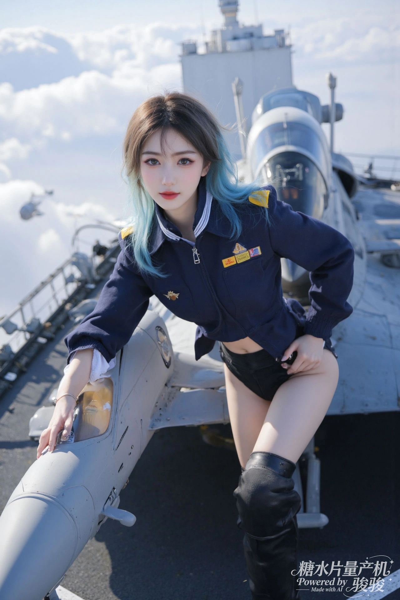 夜野星眸，紫发柔彰