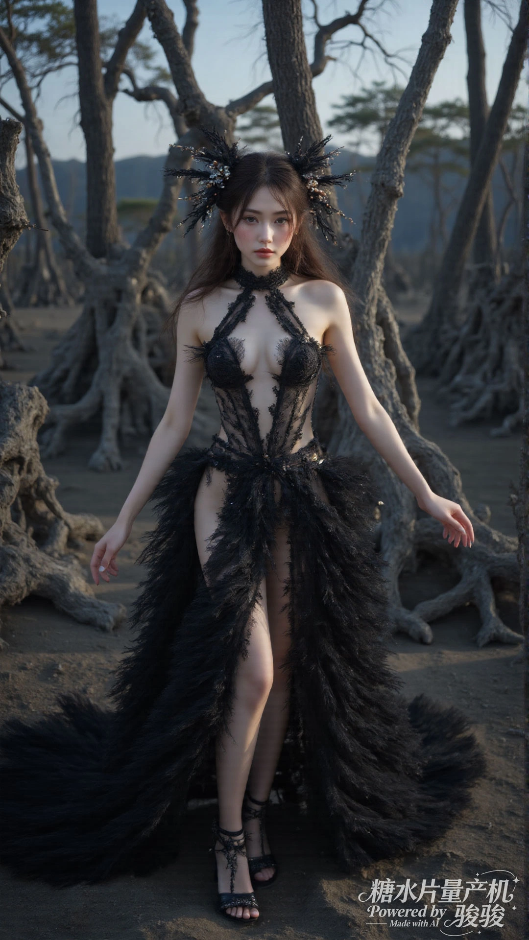 冰境双生，蓝纱幻梦