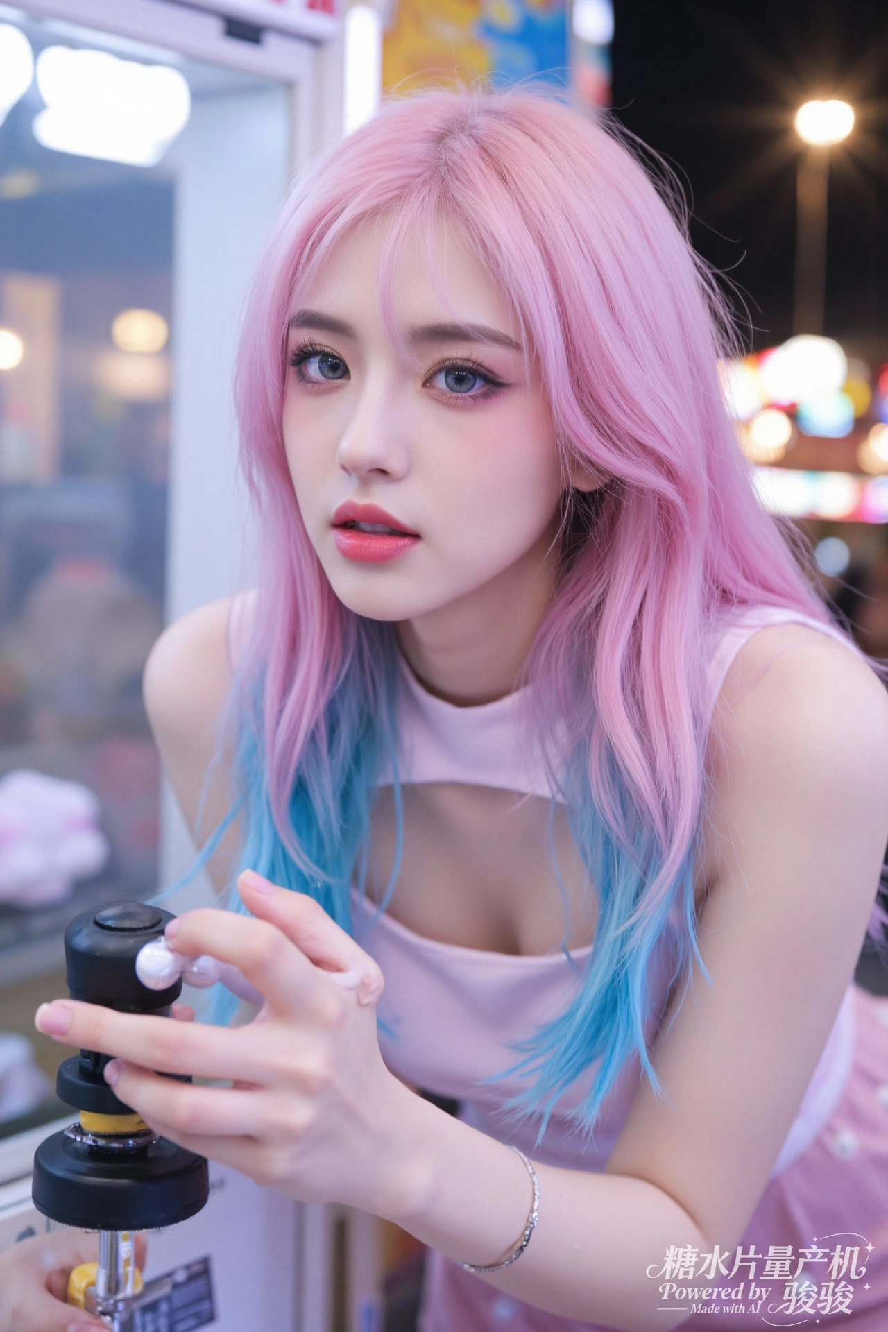 她在花木编织的圆框里舒展双臂，让人文与自然的脉络，在此刻共生出温柔的回响 ...