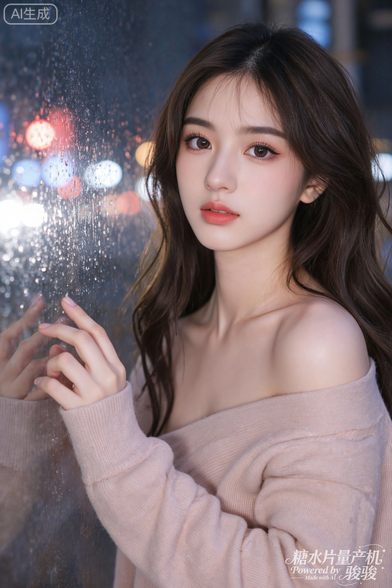 柔衣触碰朦胧灯火，让自我在都市的喧嚣与内心的静谧间，成为雨幕里一抹温柔的存在印记 ...