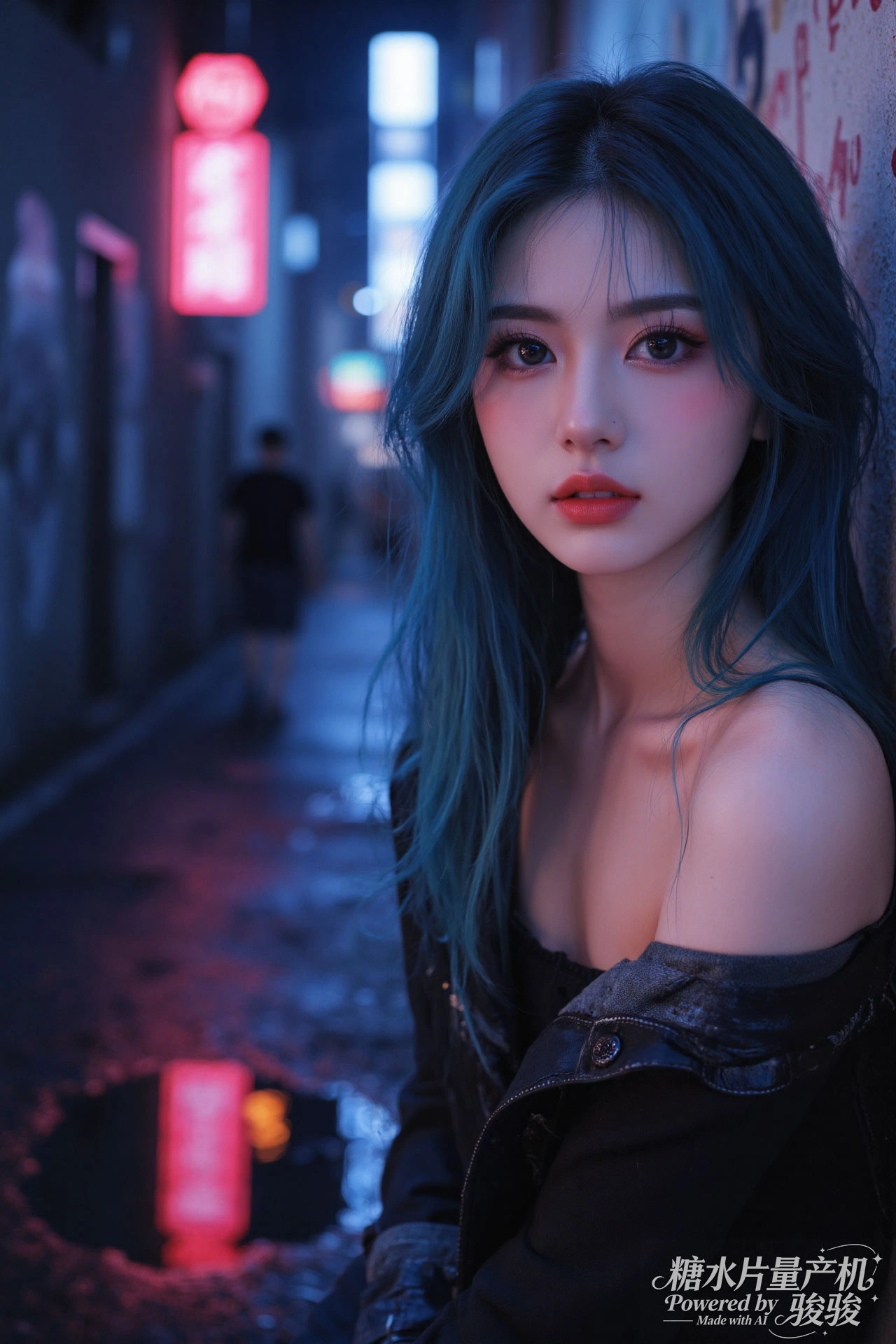 蓝发与潮装彰显个性，让自我在街头的迷幻与自我的张扬中，烙下了独属的存在标识 ...