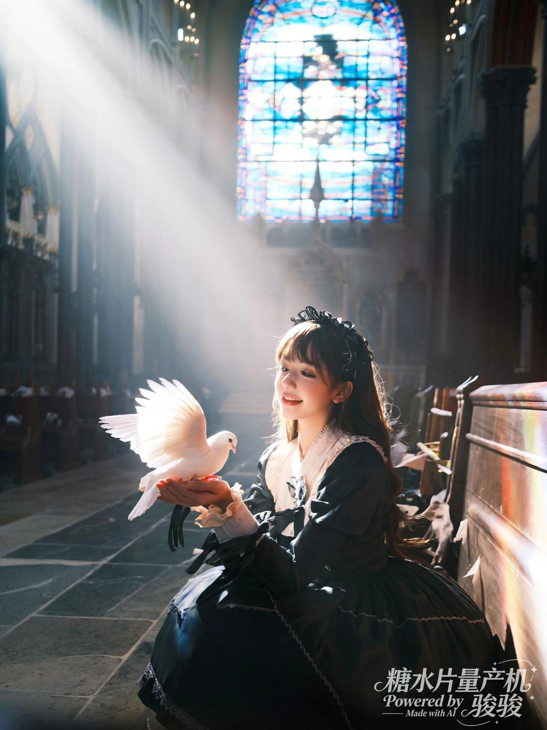 斯莱特林校服调配绿液，药罐腾起青烟，在复古烛火与神秘药剂交织中，魔法世界里神秘 ...