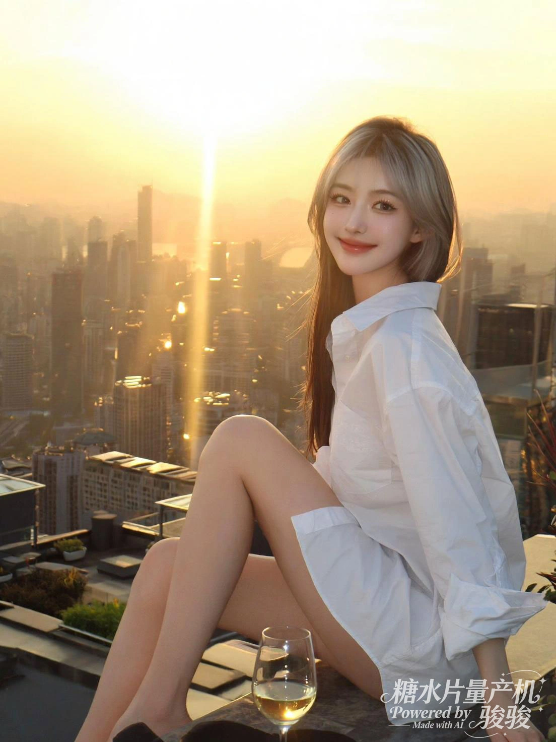 港风的街头扶梯旁，错落的楼宇与市井的烟火交织