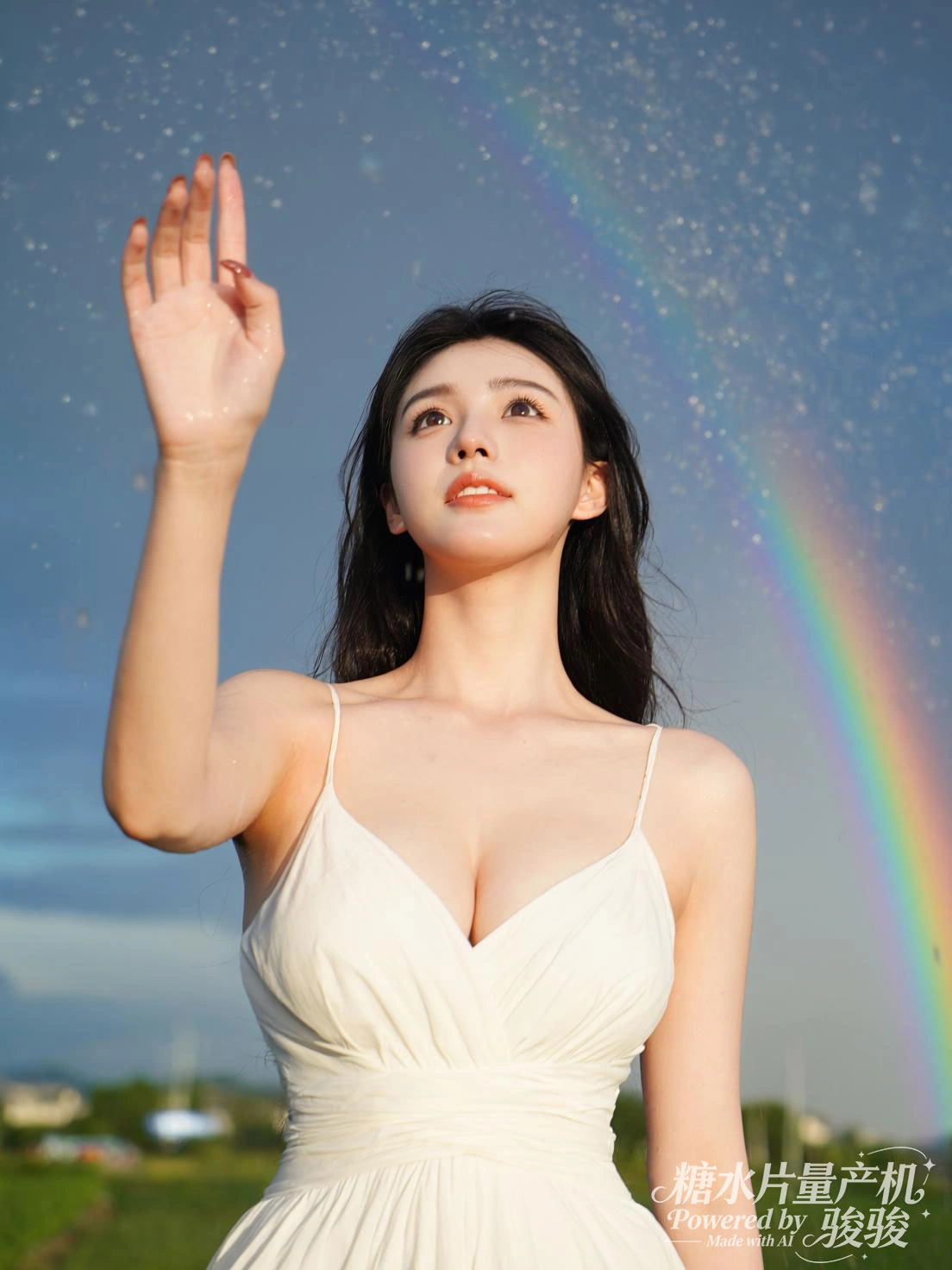 活力泳池派对，互动间水花闪烁，澄澈池水与夏日阳光交织