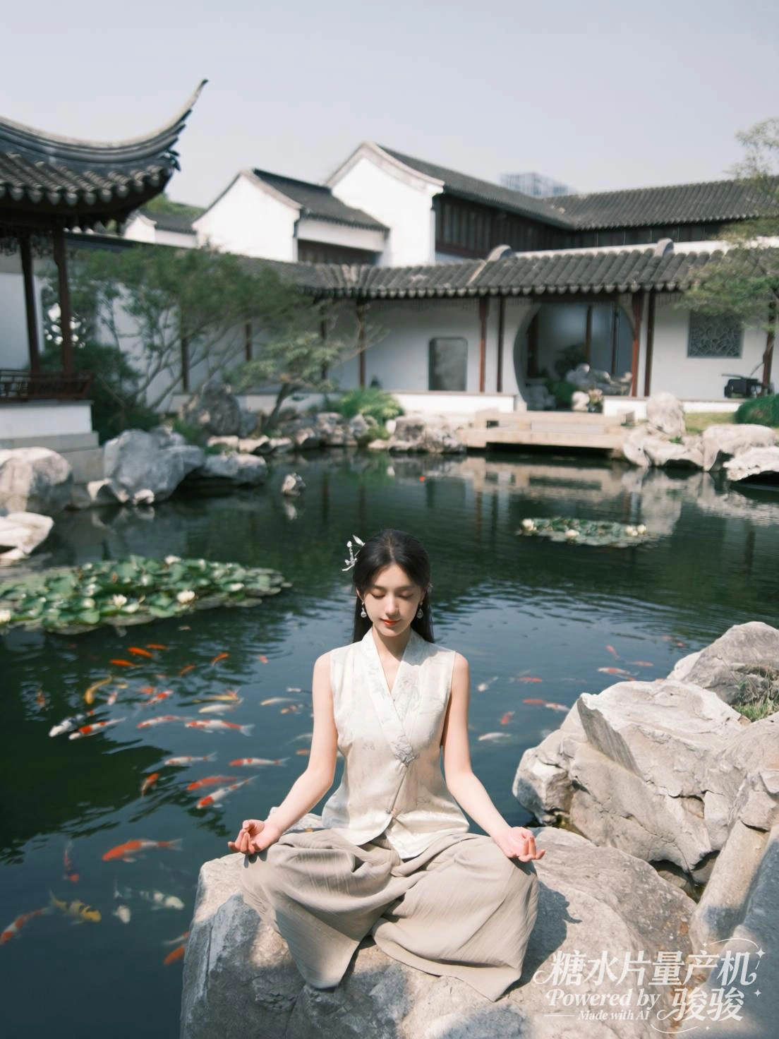 活力泳池派对，互动间水花闪烁，澄澈池水与夏日阳光交织