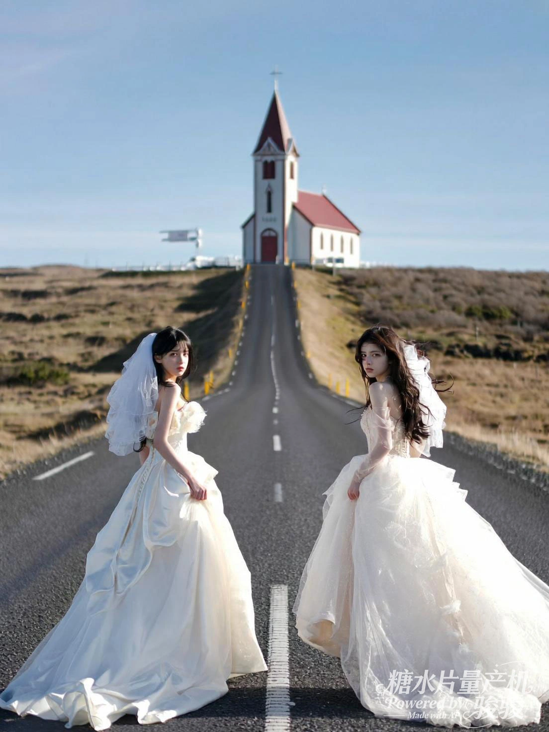 在画布上挥洒色彩，渐变红发与斑斓颜料呼应，艺术的随性与穿搭的大胆交织 ...