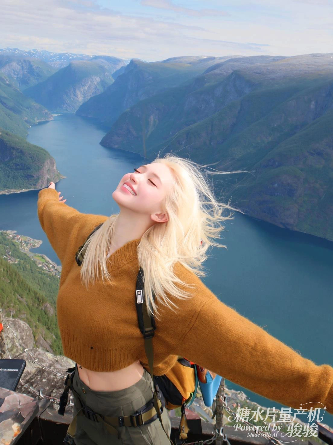 银发落满细雪，冬日的清冷与圣瓦西里大教堂的瑰丽交织