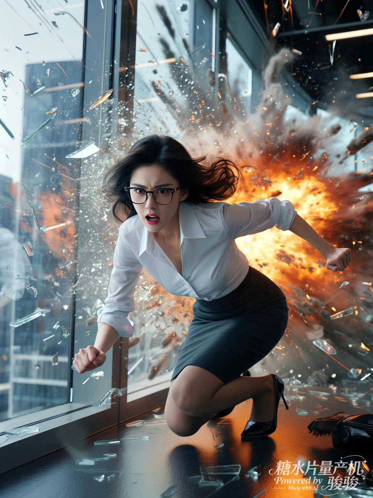 轻纱随舞飘动，星月为幕，沙海的孤寂与舞姿的魅惑交织