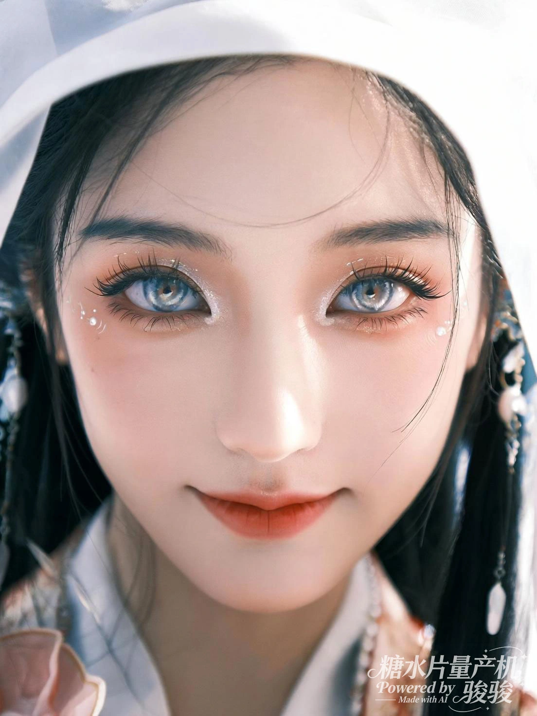 在海边的浪涛前，手持冲浪板，大海的狂野与纹身的个性交织