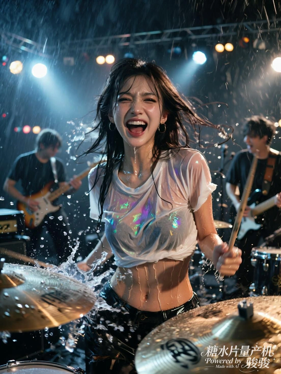 品尝热气腾腾的拉面，夕阳与樱花交织成梦幻背景，日式美食的烟火与造型的甜美碰撞 ...