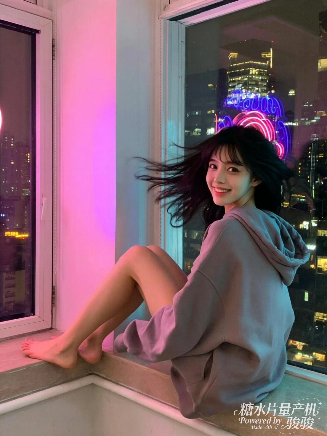 发光的建筑模型如真实都市般林立，火柴的火焰成为画面的焦点，奇思与梦幻交织 ...