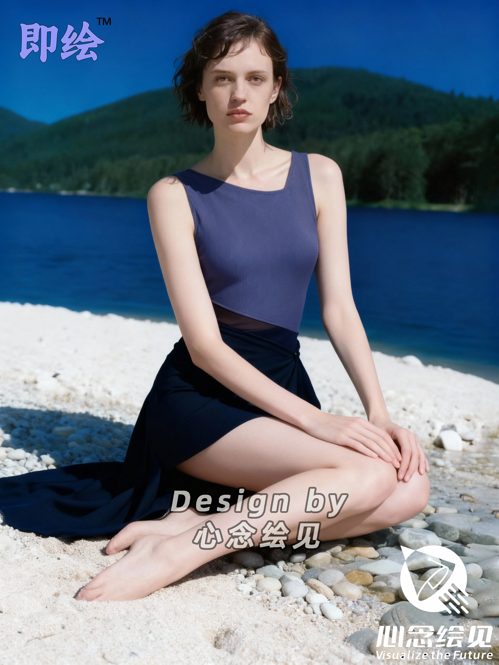 电商泳装套图，电商AI摄影，跨境电商