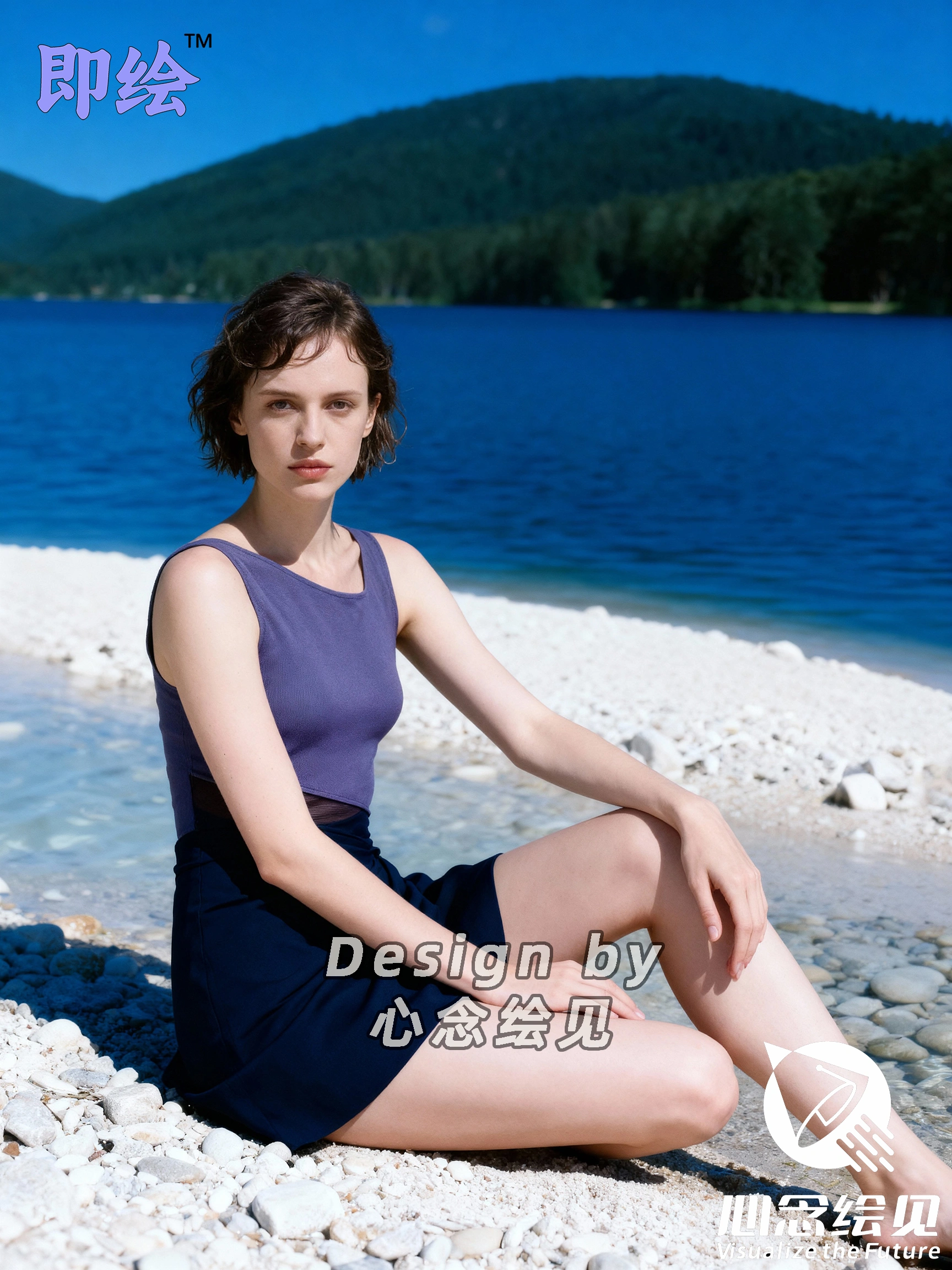 电商泳装套图，电商AI摄影，跨境电商