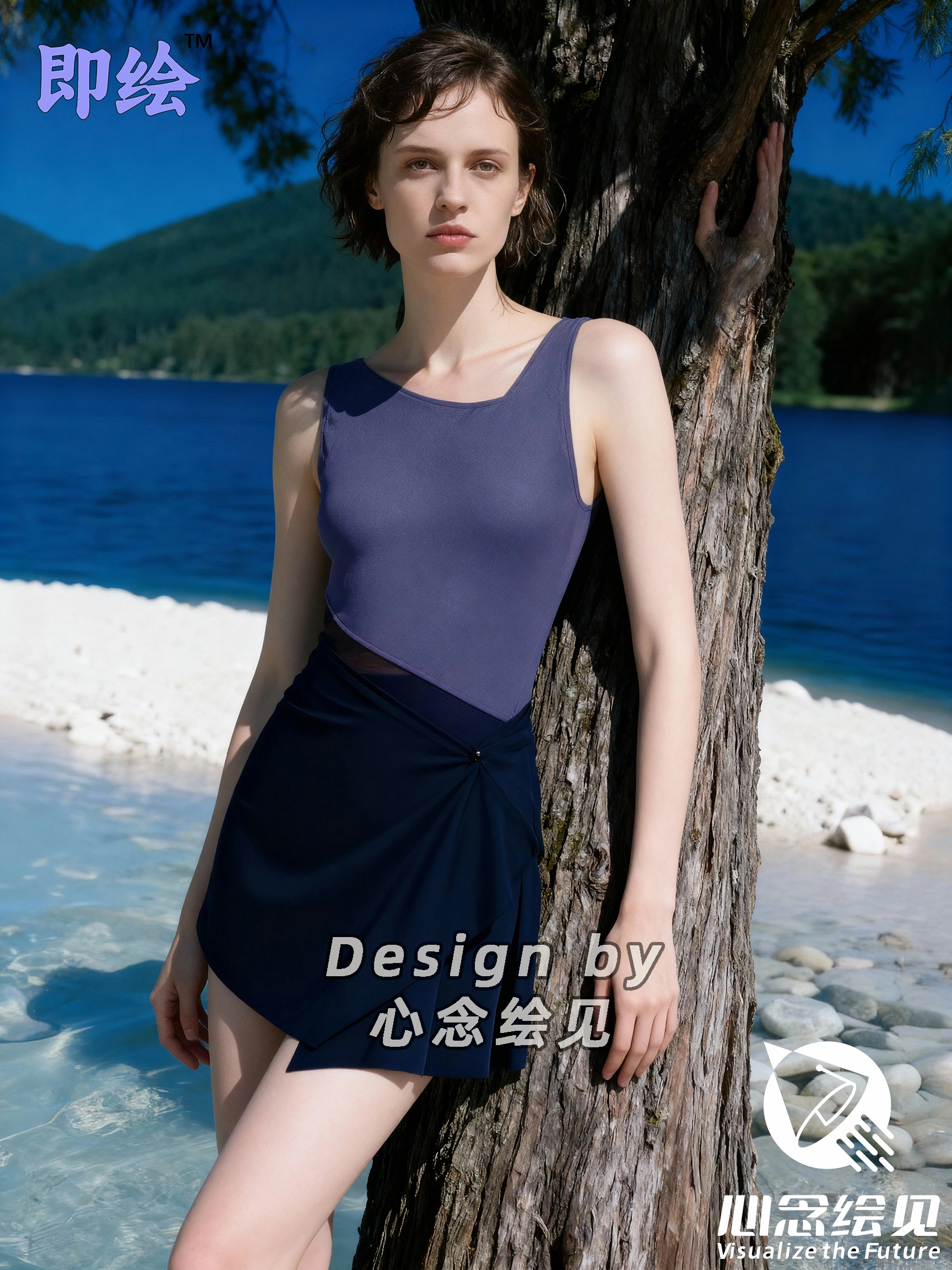 电商泳装套图，电商AI摄影，跨境电商