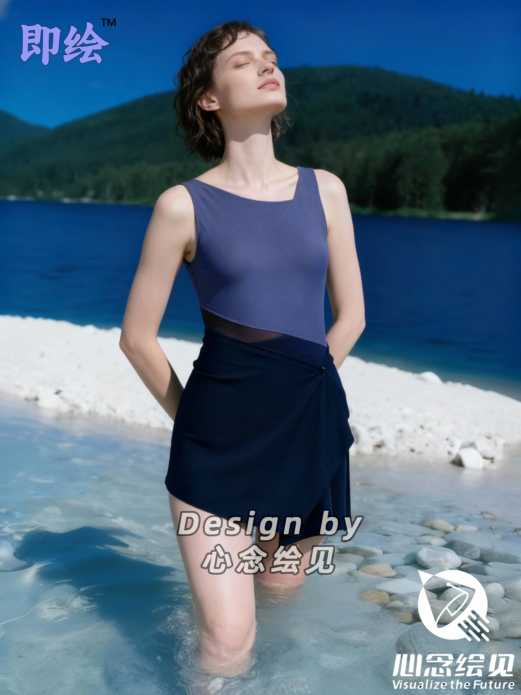 电商泳装套图，电商AI摄影，跨境电商