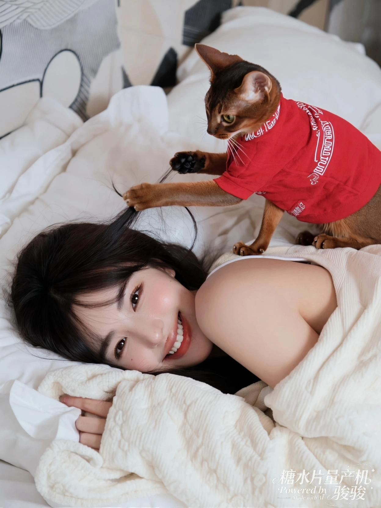 她递出的不是食物，是瞬间与飞翔之间的契约