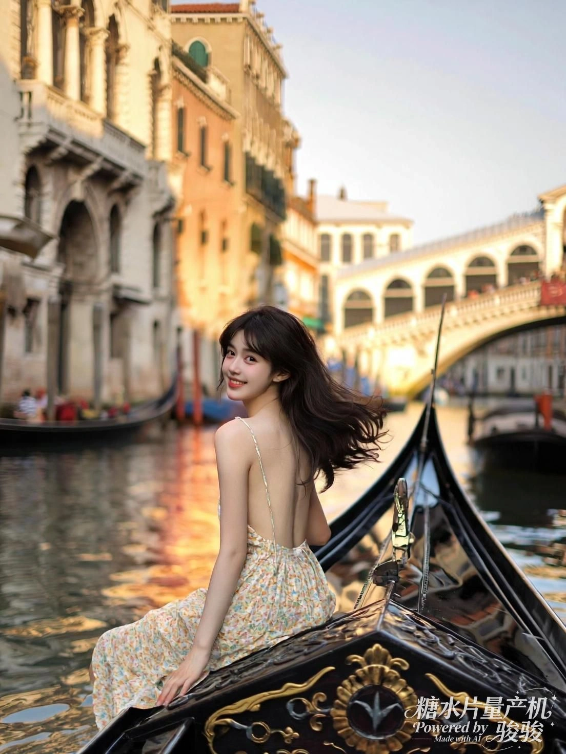 光落于蓝，她闭眼时，世界正悄然成为风景