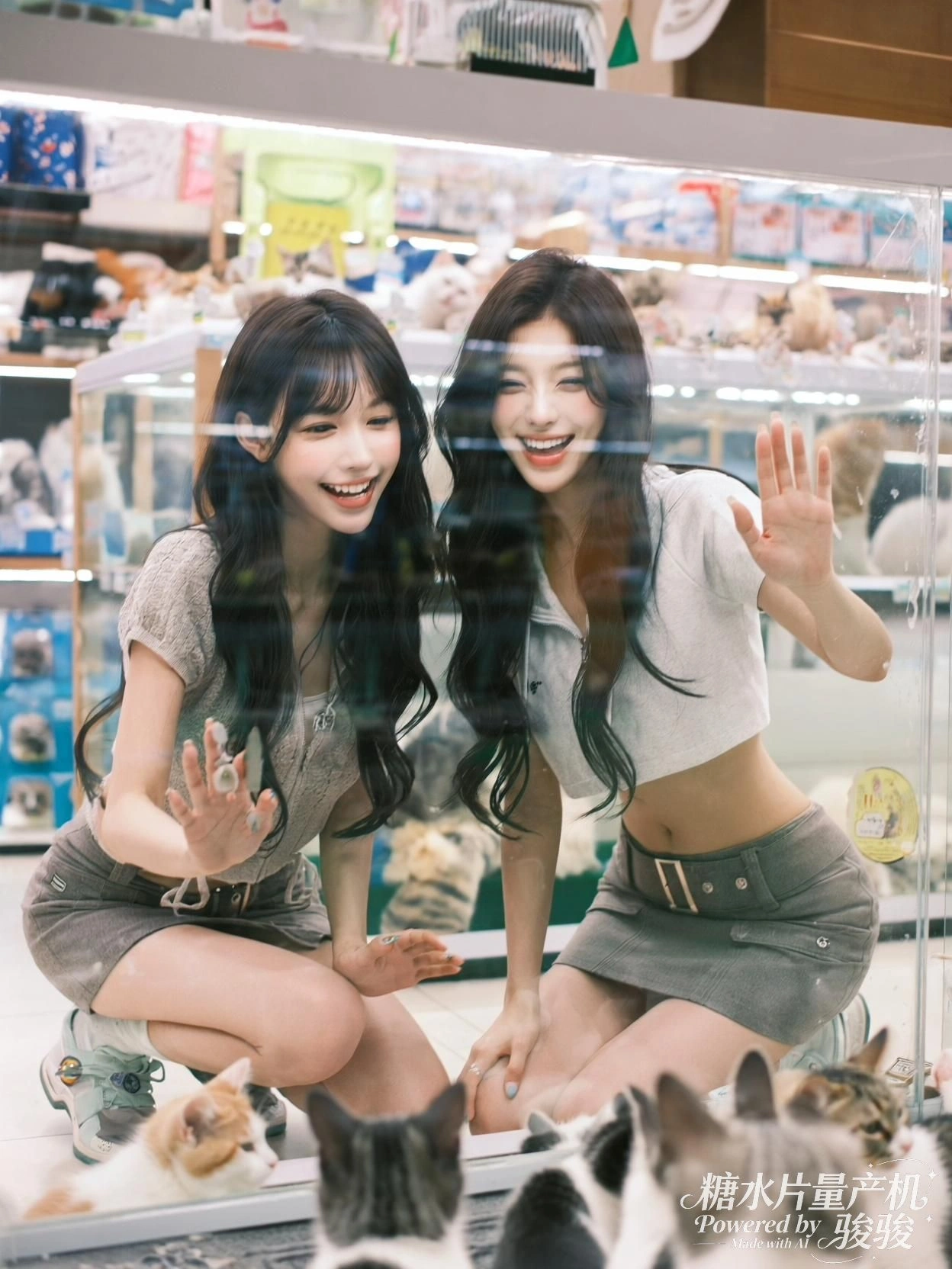 她将脚递向狮子，温柔与野性在光中达成静默的契约