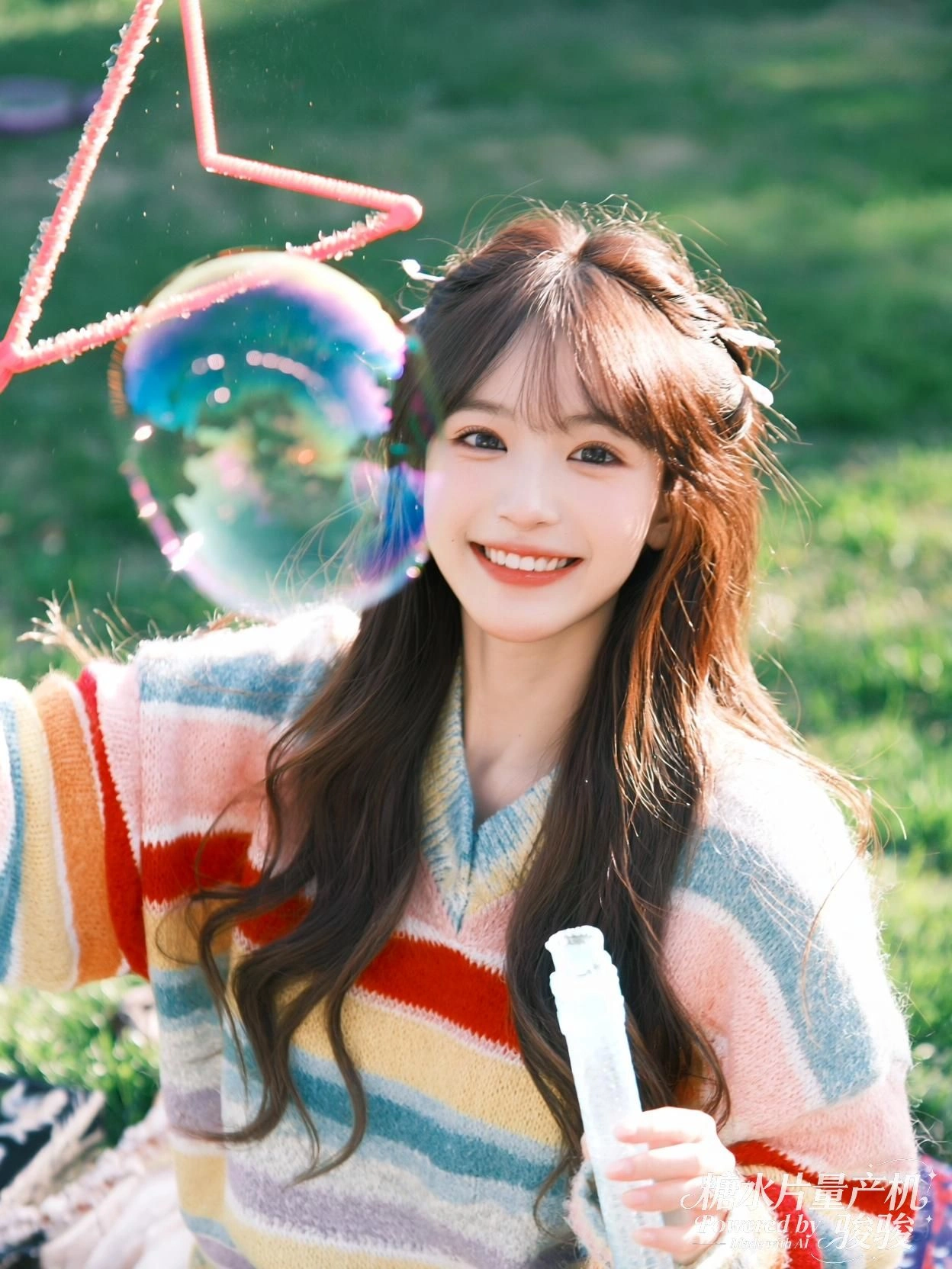 她将脚递向狮子，温柔与野性在光中达成静默的契约