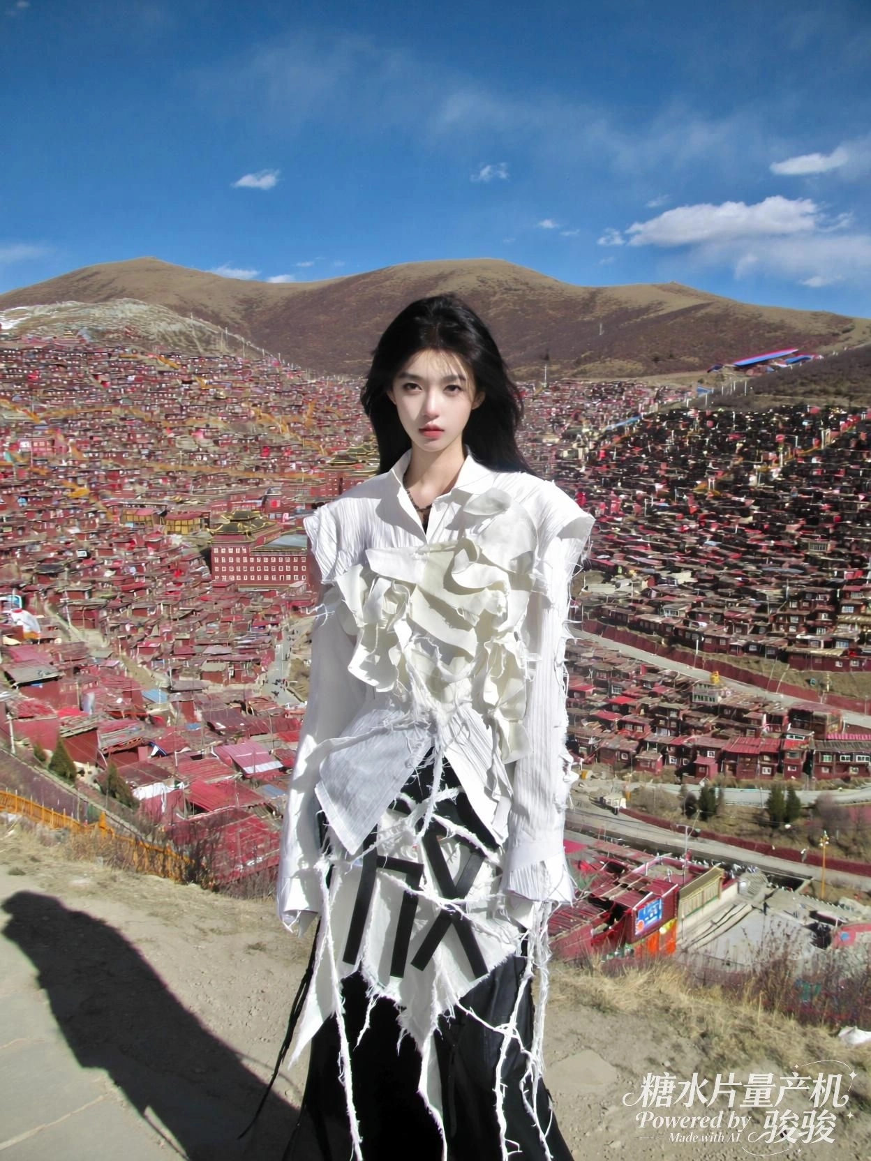 她将脚递向狮子，温柔与野性在光中达成静默的契约