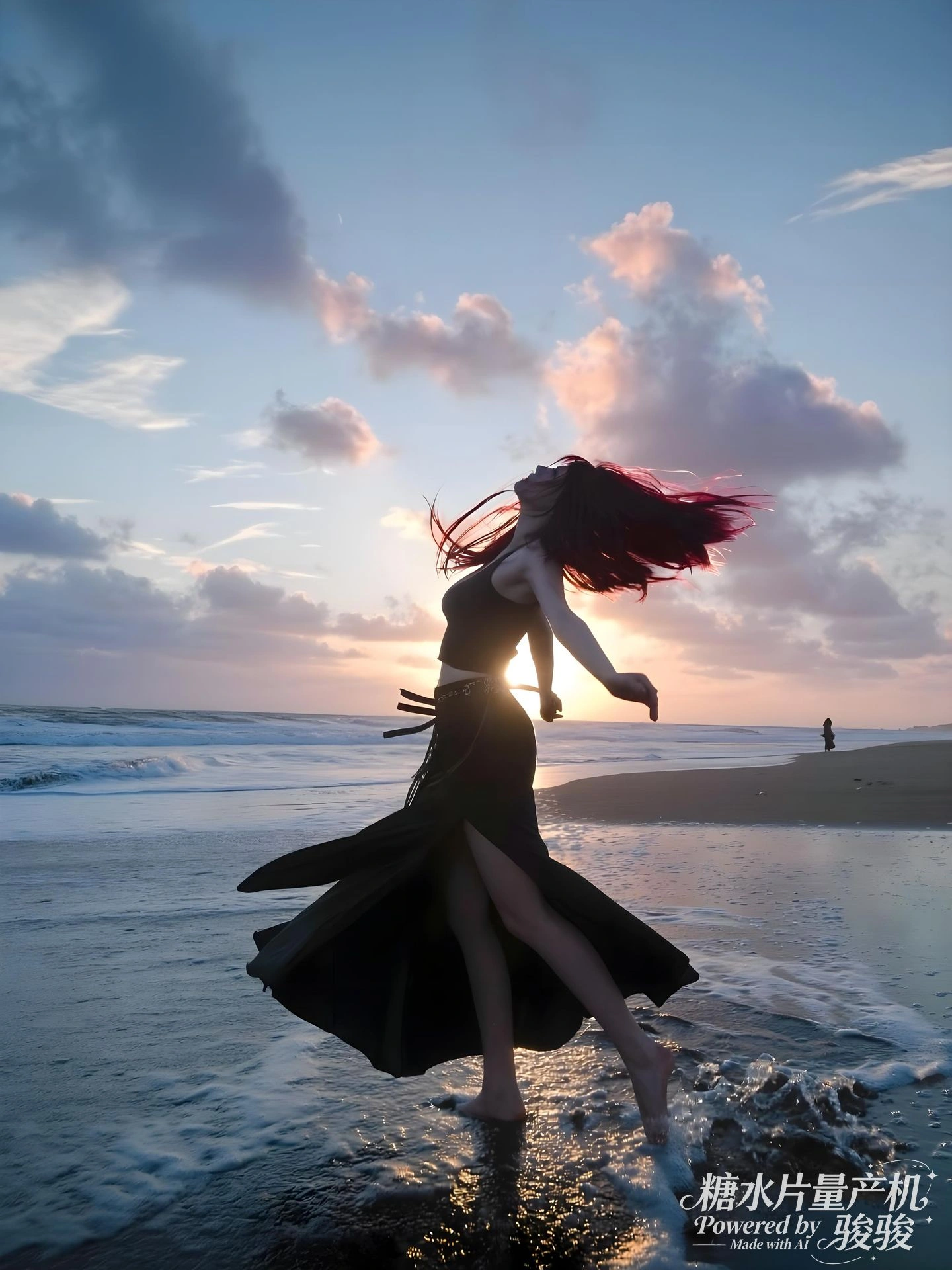 吉他轻拨，她以静默的弦音缝合房间的寂静