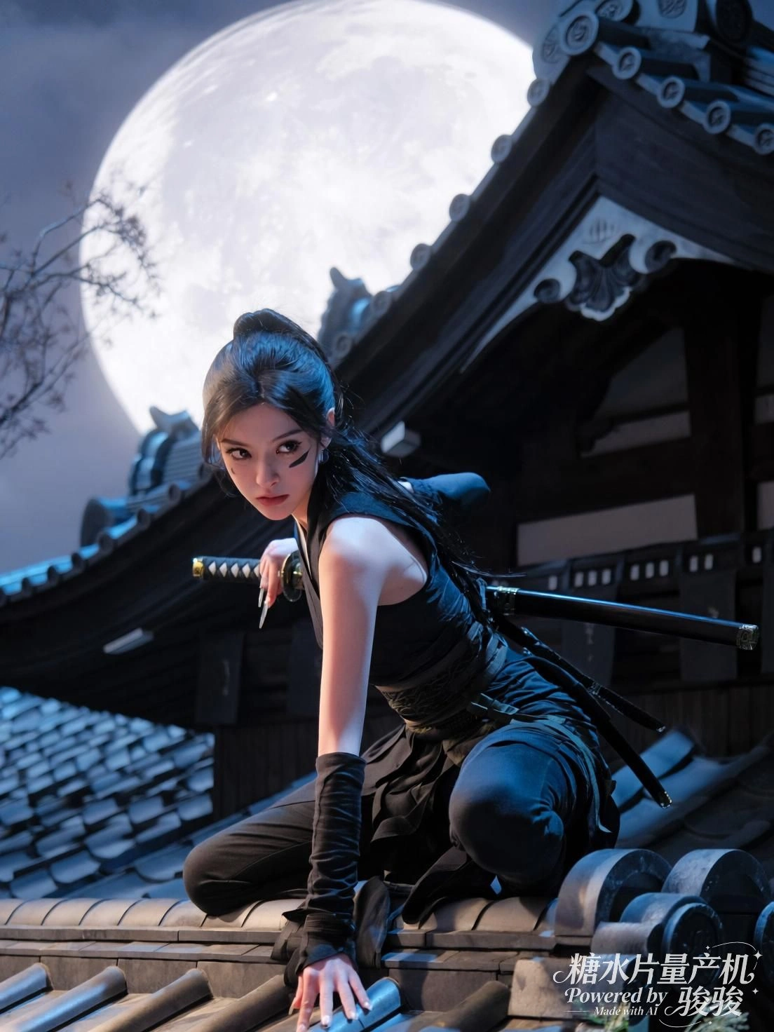 她立于机械之海，银发与冷光共构一道未完成的诗