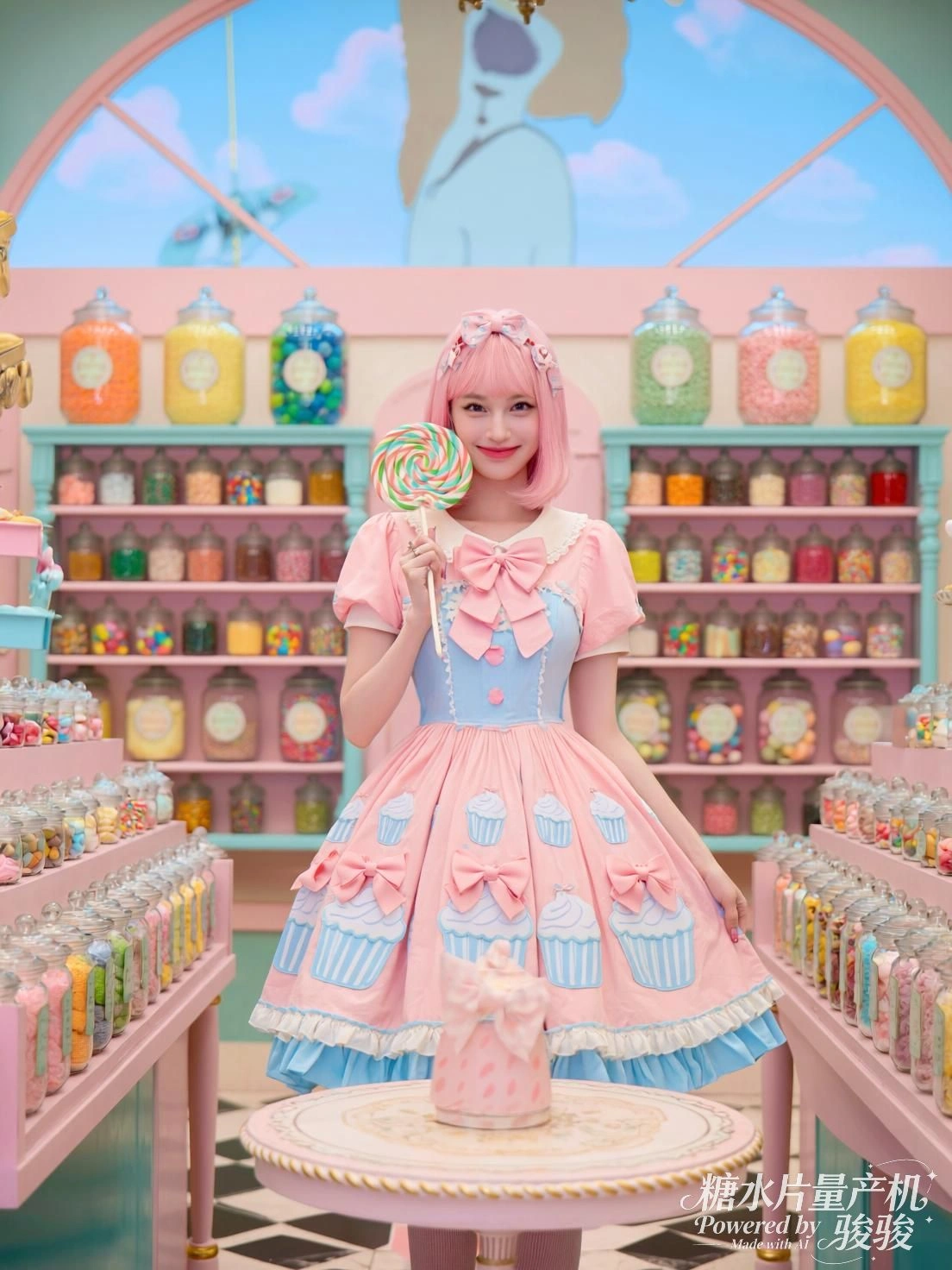 雨落叶间，她与绿意同呼吸，水珠映出世界的初生